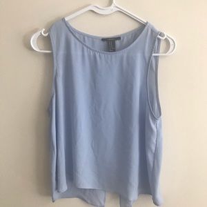 Light blue crop top